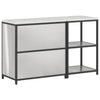 Kjøkkenoppbevaringssett med hylle 2 pcs Sølv 150 x 50 x 92 cm