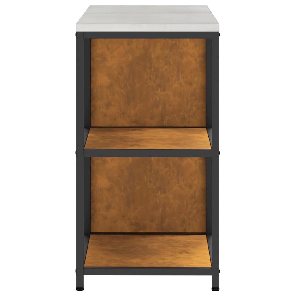 Kjøkkenoppbevaringssett med hylle 2 pcs Rusten 150 x 50 x 92 cm
