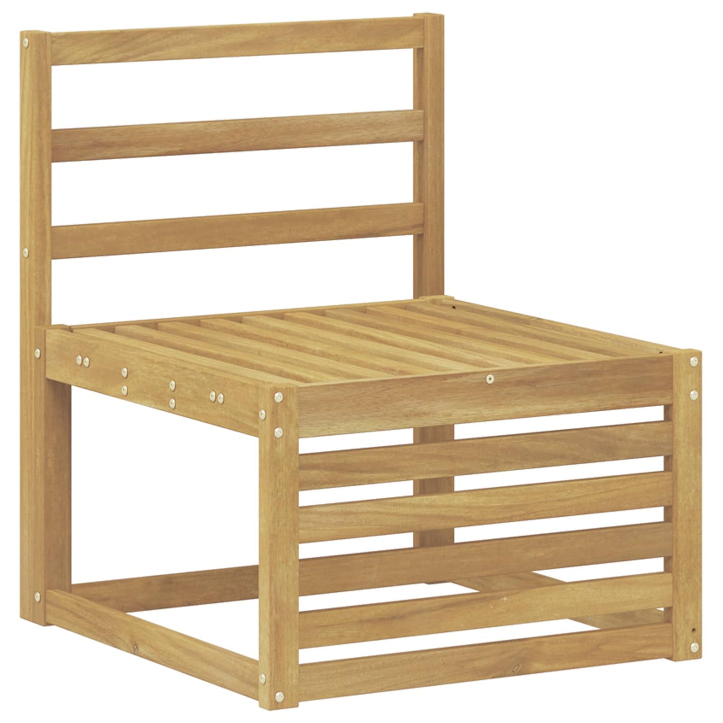 Utendørs sofa-sett 4 pcs Hvit Solid akasietre