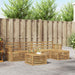 Utendørs sofa-sett 6 pcs Hvit 59 x 59 x 37 cm Solid akasietre