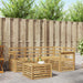 Utendørs sofa-sett 5 pcs Hvit 59 x 59 x 37 cm Solid akasietre