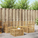 Utendørs sofa-sett 5 pcs Hvit 59 x 59 x 37 cm Solid akasietre
