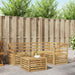 Utendørs sofa-sett 5 pcs Hvit 59 x 59 x 37 cm Solid akasietre