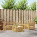 Utendørs sofa-sett 6 pcs Hvit 59 x 59 x 37 cm Solid akasietre