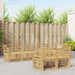 Utendørs sofa-sett 8 pcs Hvit 304 x 126,5 x 73 cm