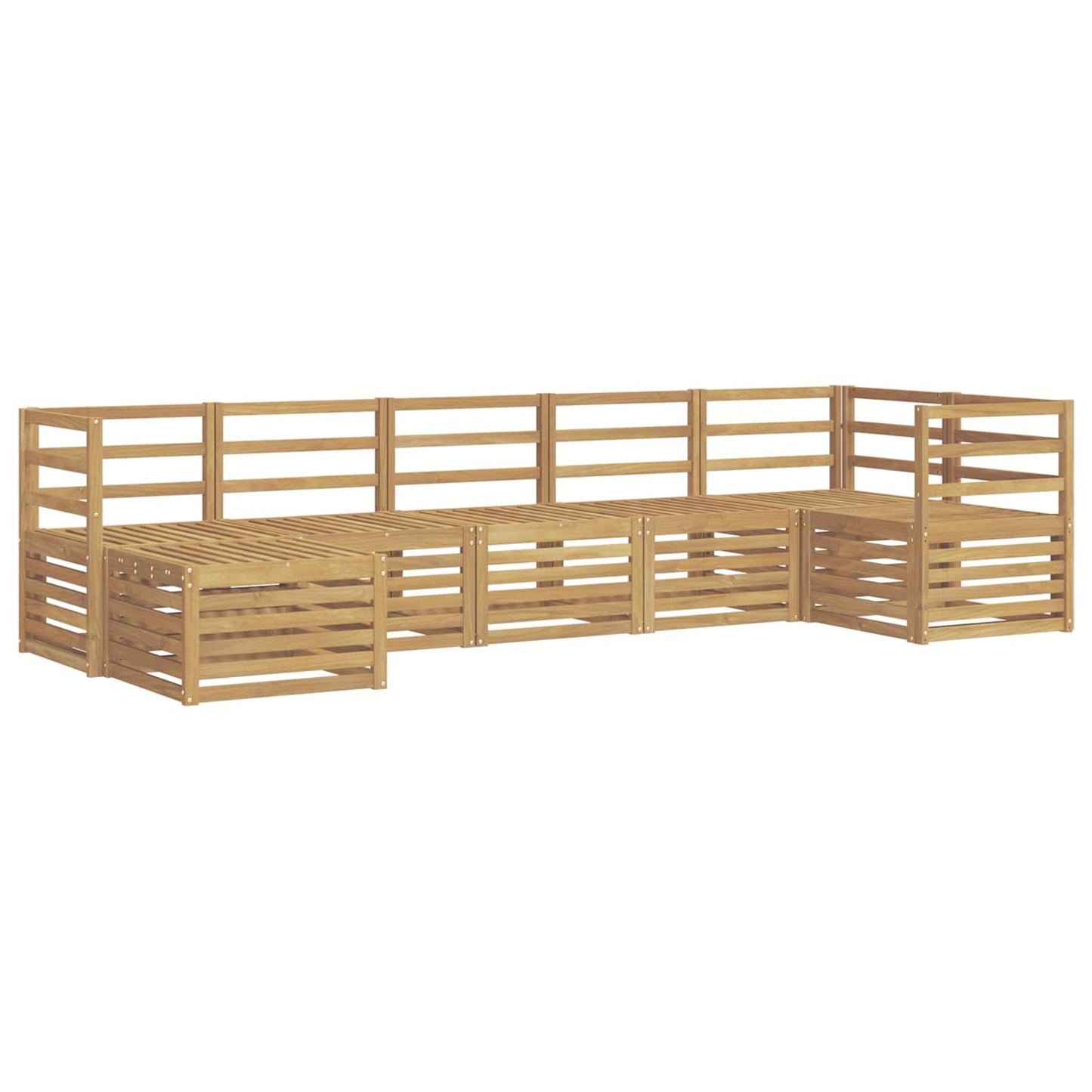 Utendørs sofa-sett 7 pcs Hvit