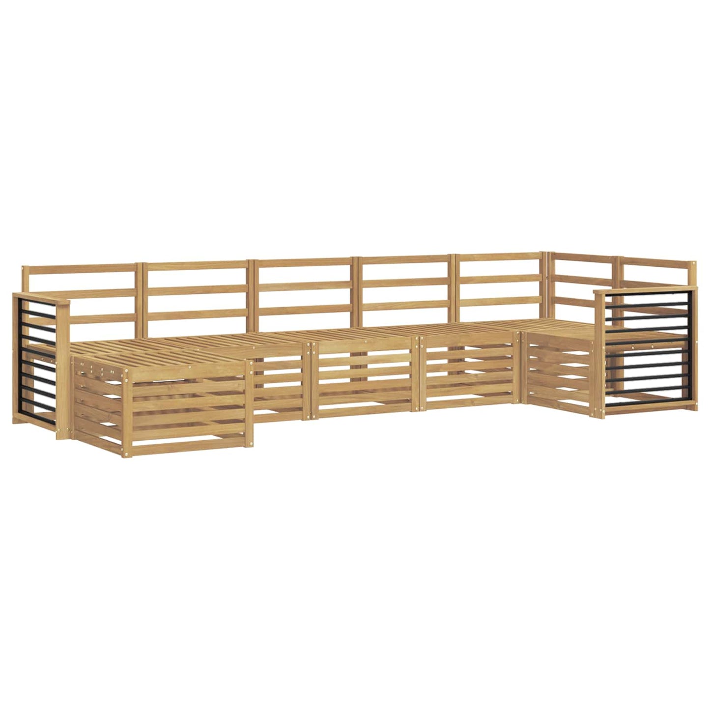 Utendørs sofa-sett 7 pcs Hvit