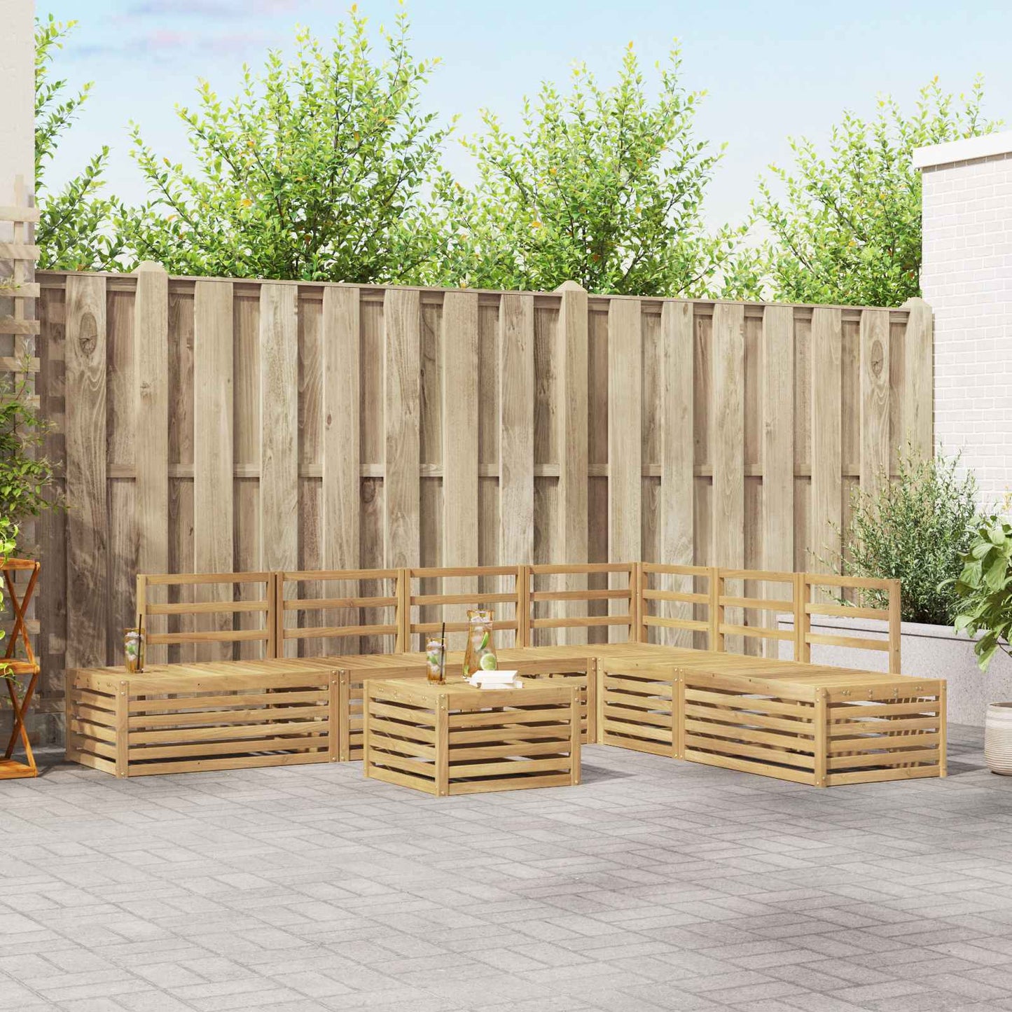 Sofasett 6 Stk 59 x 59 x 37 cm
