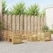 Utendørs sofa-sett 10 pcs Hvit 59 x 59 x 37 cm Solid akasietre