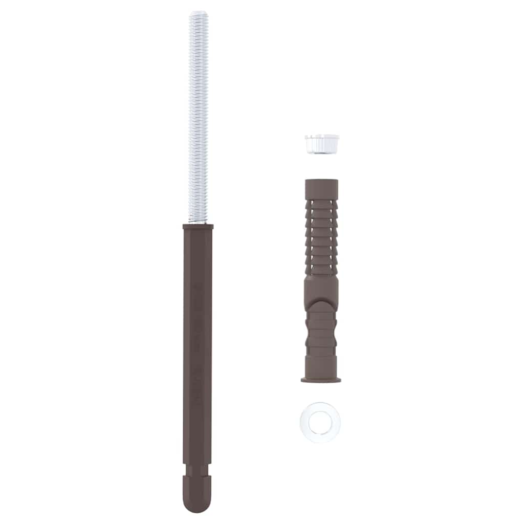 Flytende hyllebraketter 12 pcs Beige Ø10 x 170 mm Stål