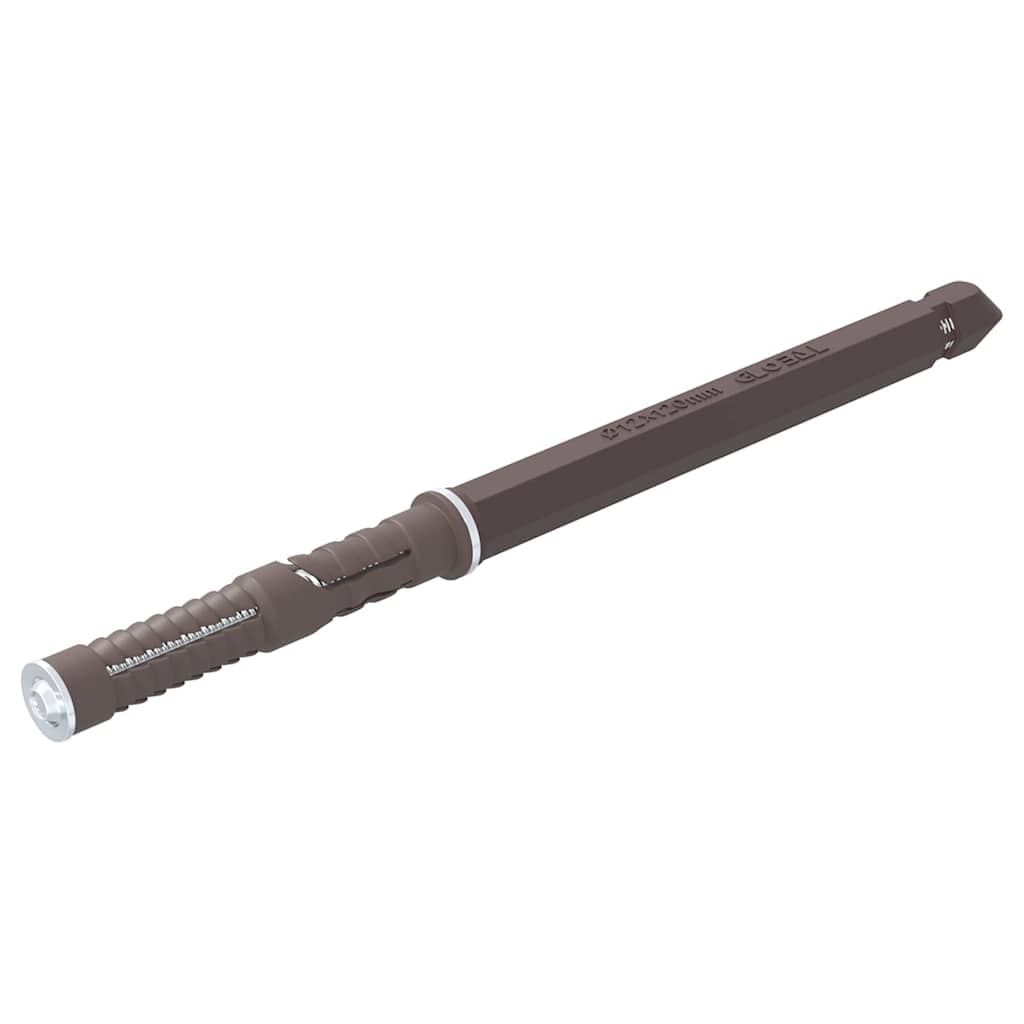 Flytende hyllebraketter 12 pcs Beige Ø12 x 190 mm Stål