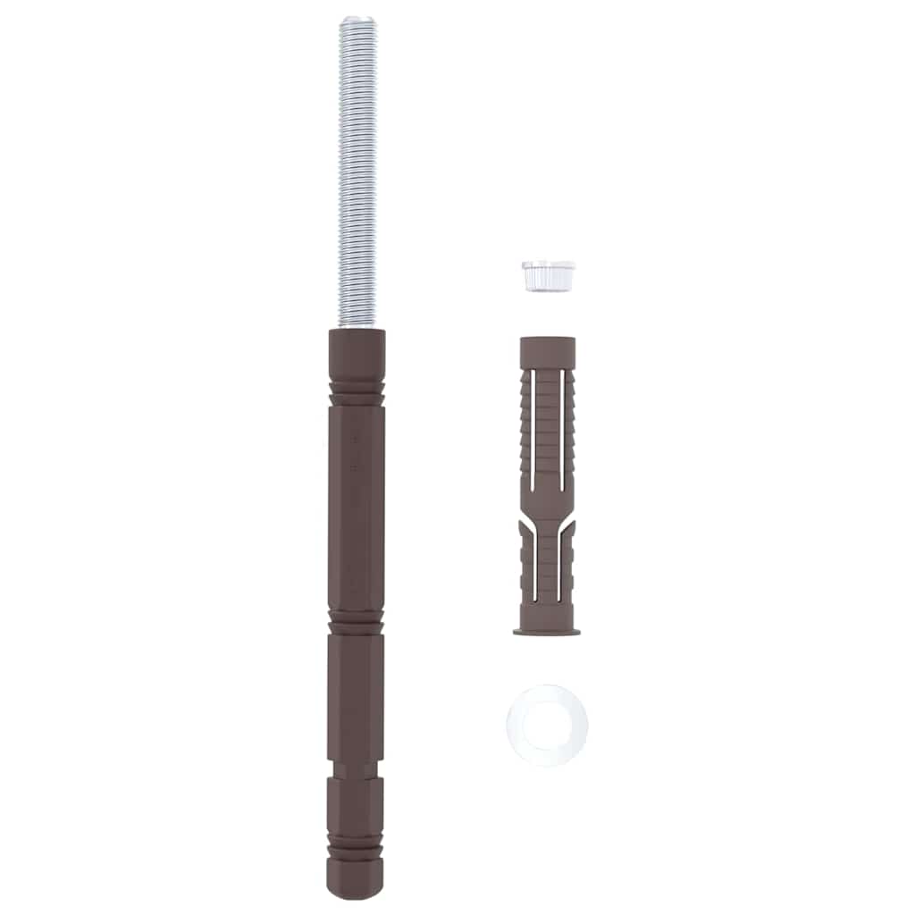 Flytende hyllebraketter 12 pcs Beige Ø14 x 210 mm Stål