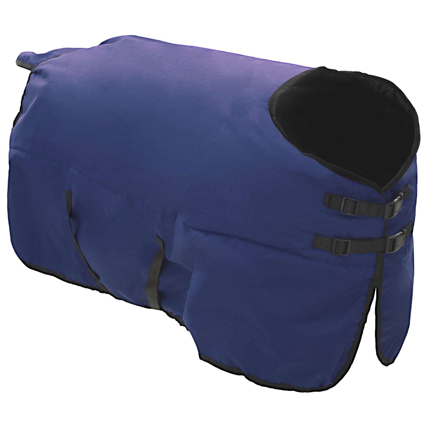 Hestepledd Mørk Grønn og Svart 125 cm Polyester