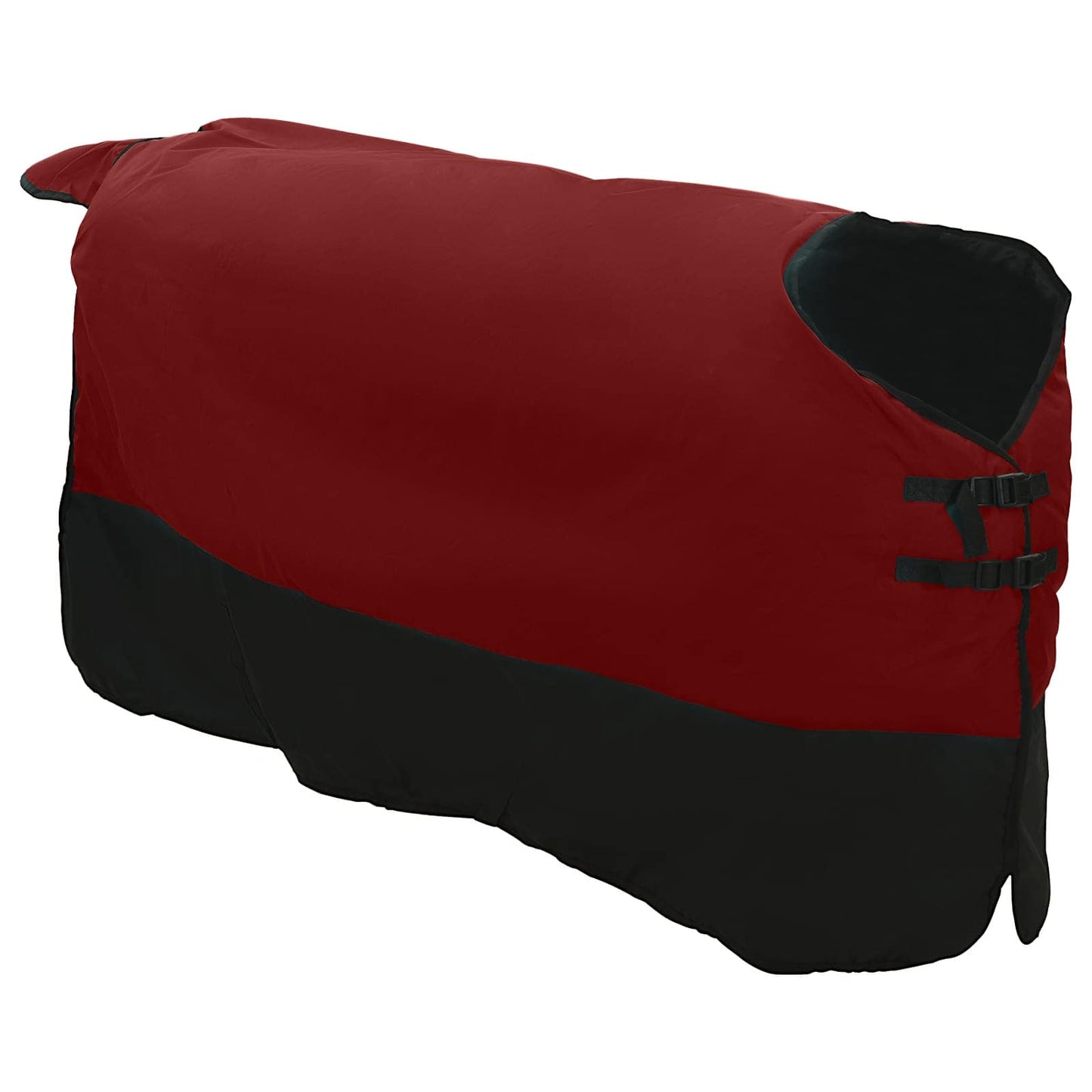 Hestepledd Mørk Grønn og Svart 155 cm Polyester