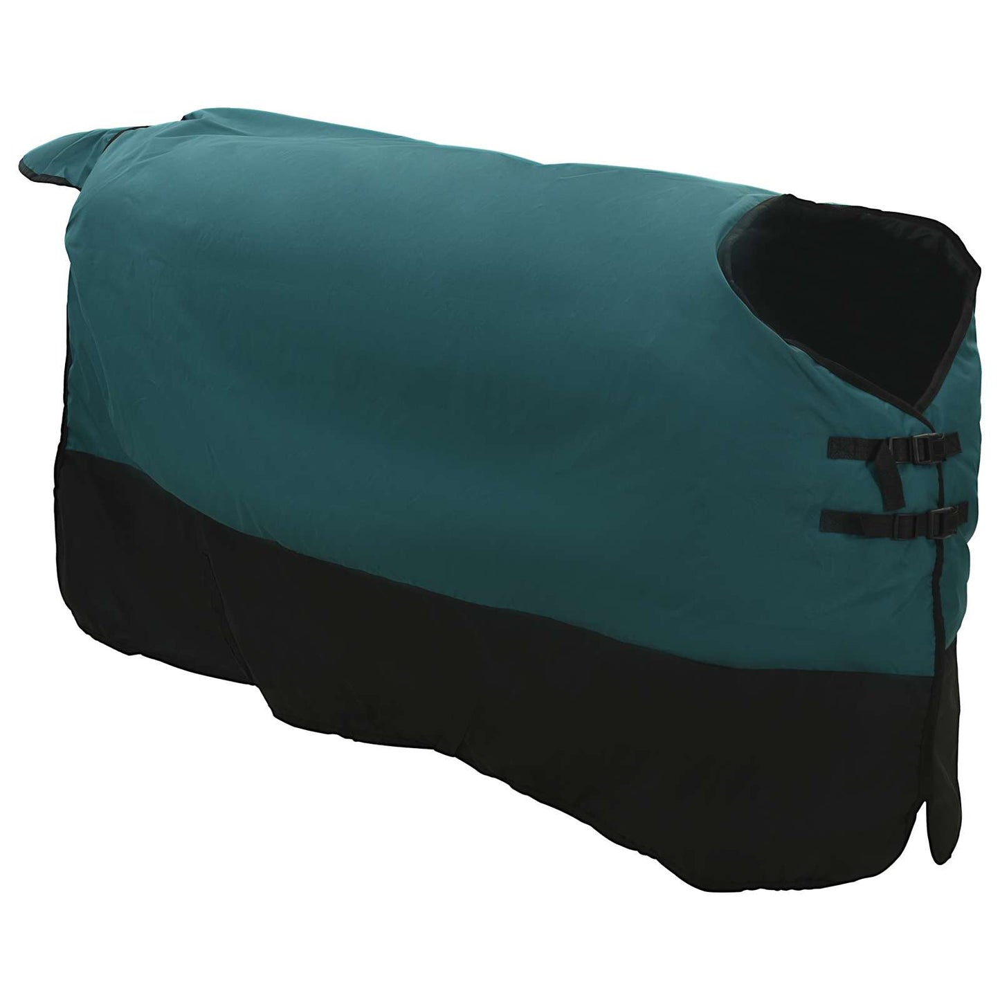 Hestepledd Mørk Grønn og Svart 85 cm Polyester