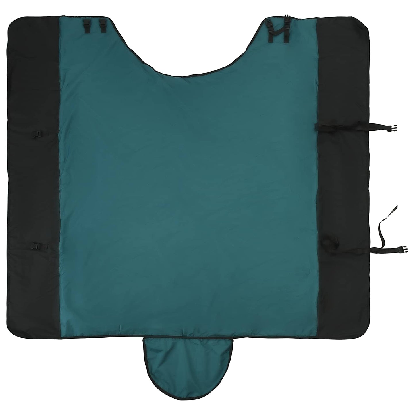 Hestepledd Mørk Grønn og Svart 165 cm Polyester
