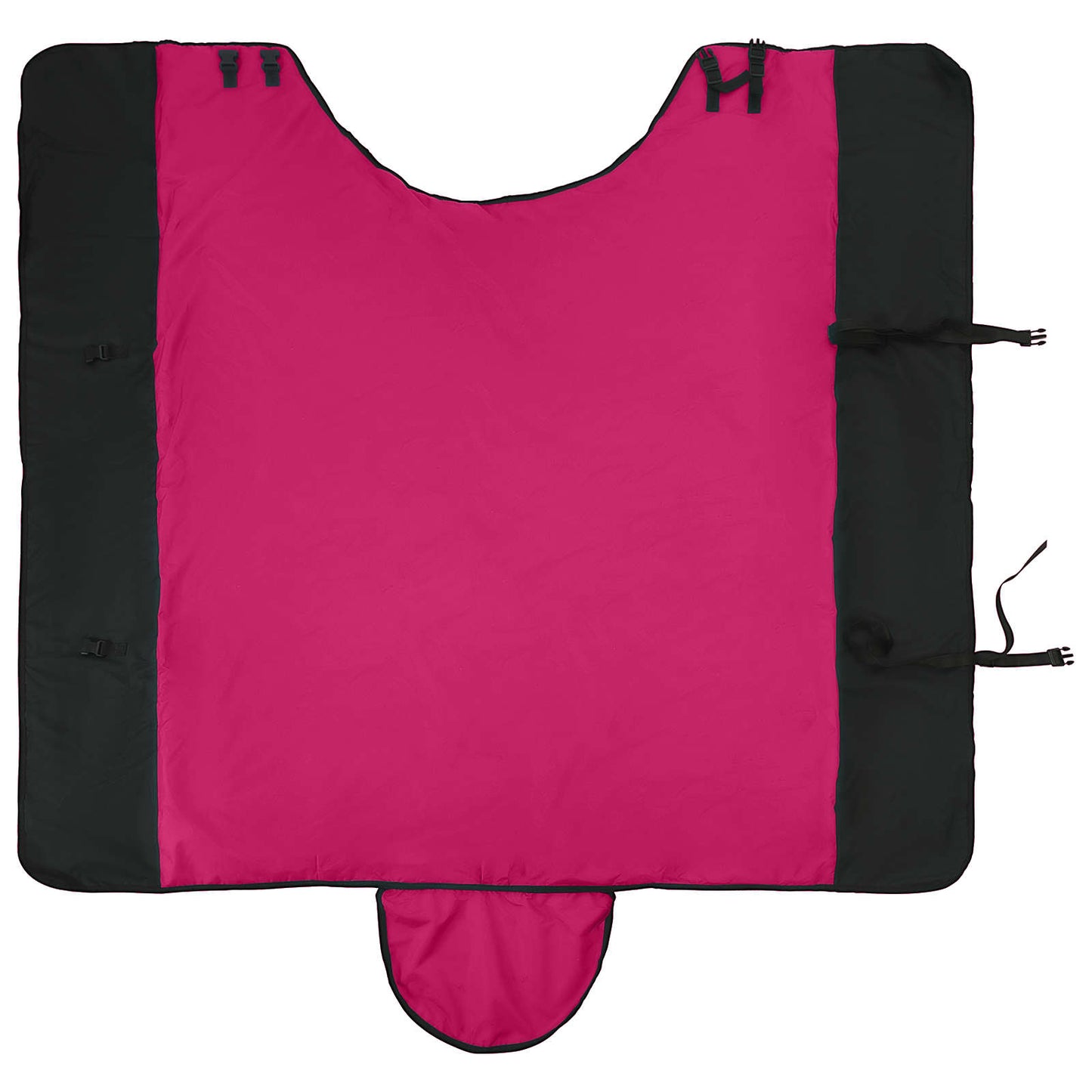 Hestepledd Rosa og svart 105 cm Polyester
