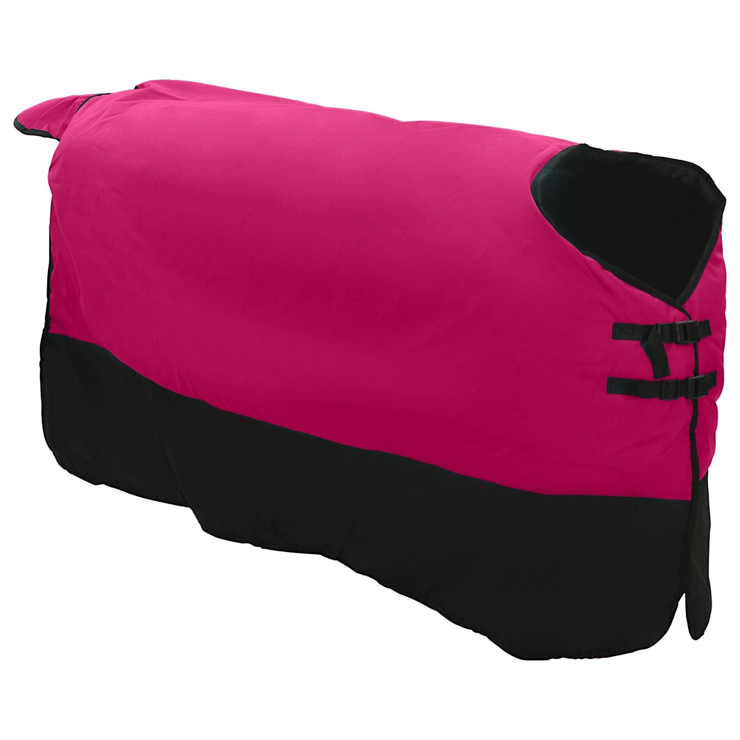 Hestepledd Rosa og svart 115 cm Polyester