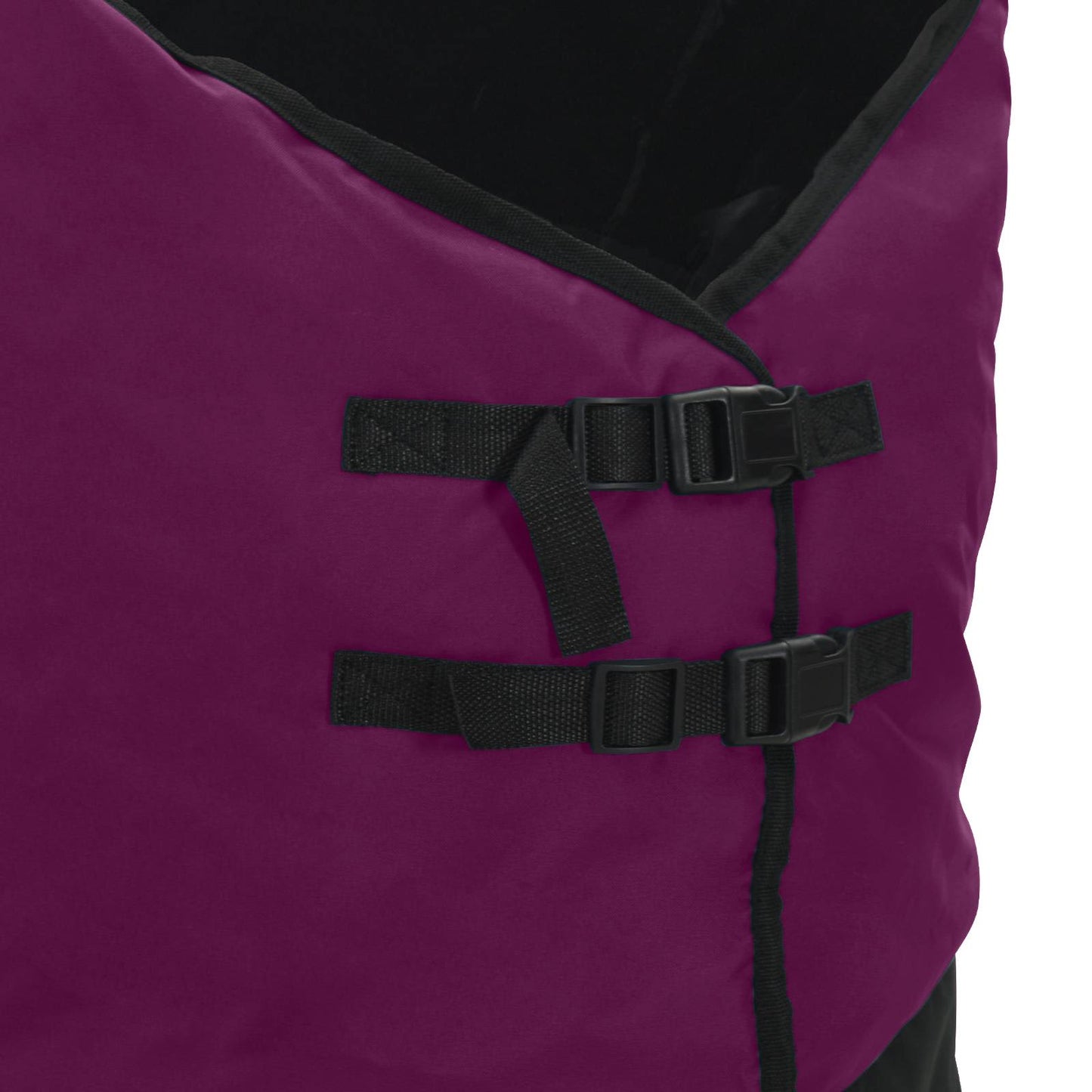 Hestepledd Mørk Grønn og Svart 95 cm Polyester