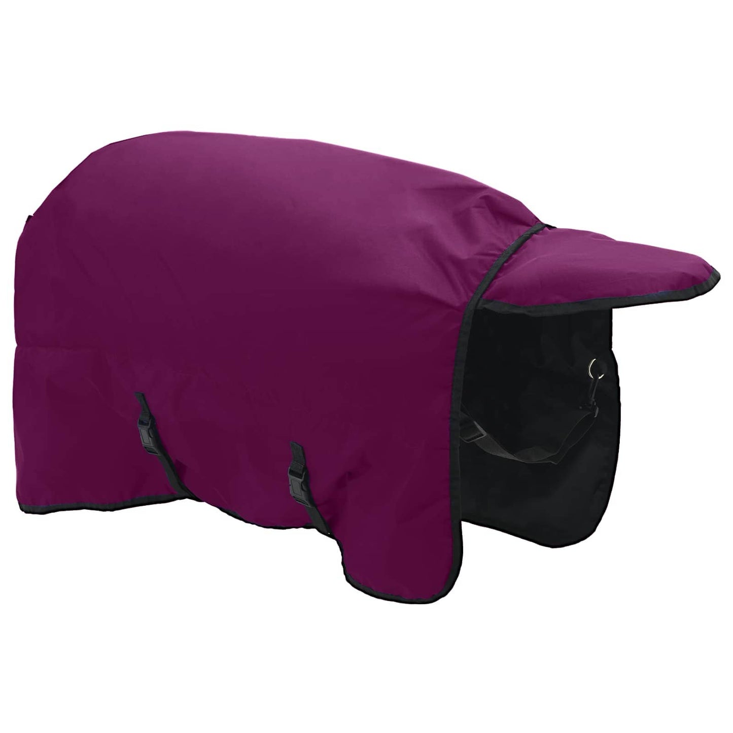 Hestepledd Mørk Grønn og Svart 95 cm Polyester