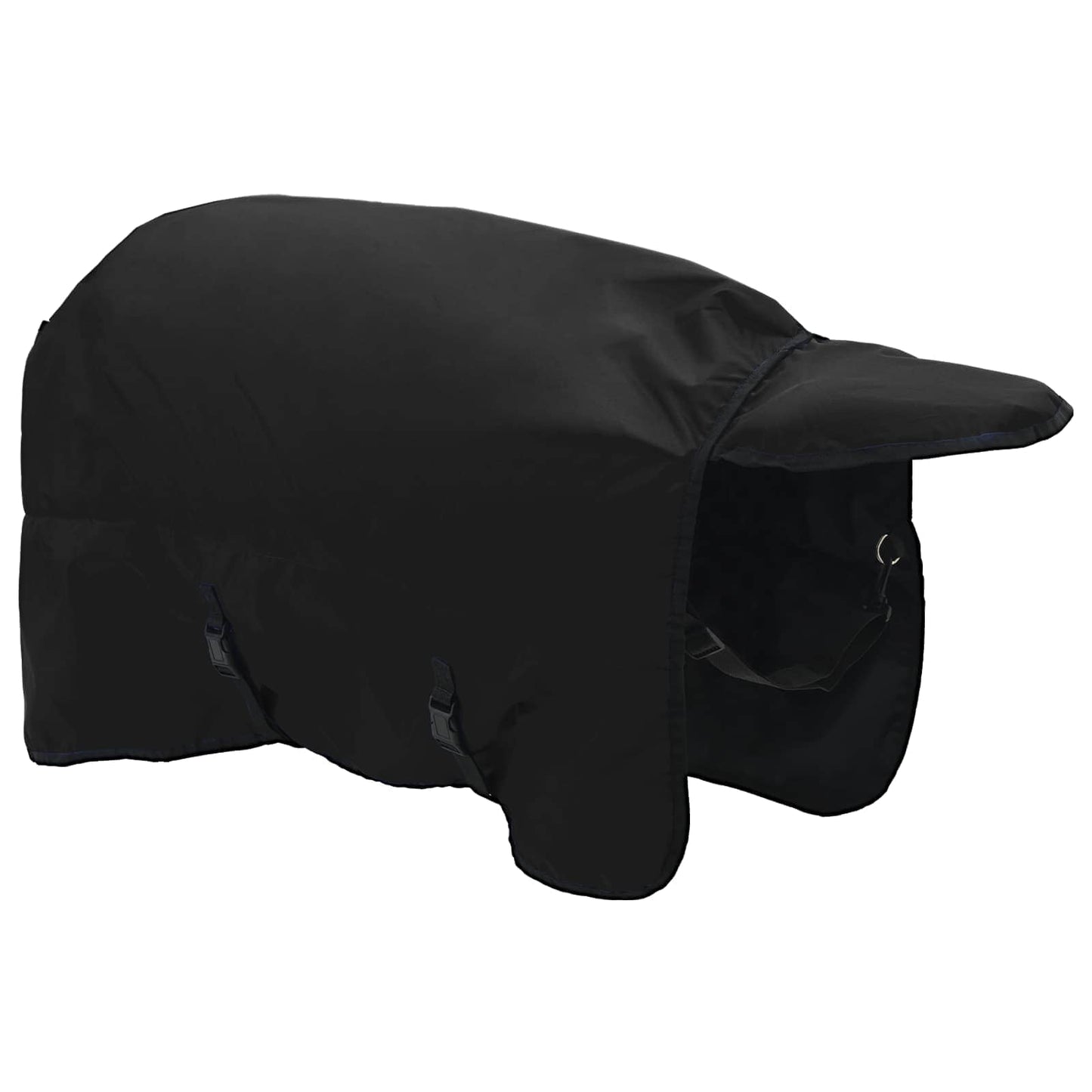 Hestepledd Mørk Grønn og Svart 85 cm Polyester