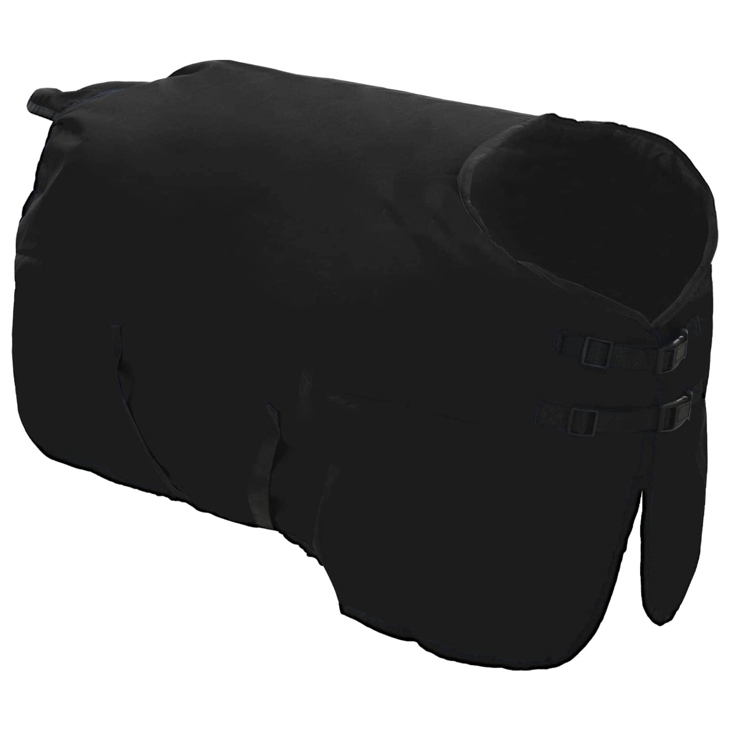 Hestepledd Mørk Grønn og Svart 125 cm Polyester