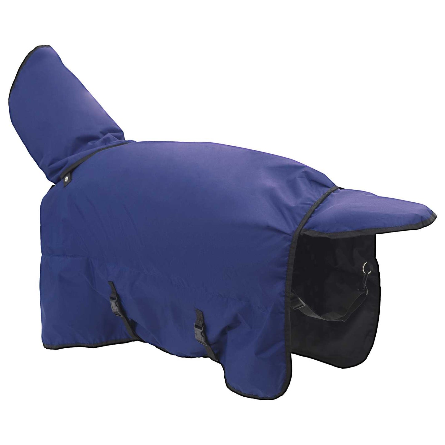 Hestepledd Mørk Grønn og Svart 145 cm Polyester