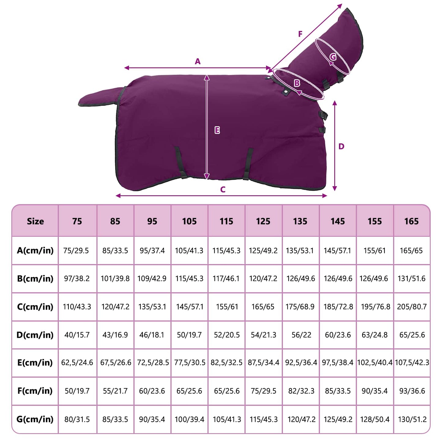 Hestepledd Mørk Grønn og Svart 85 cm Polyester