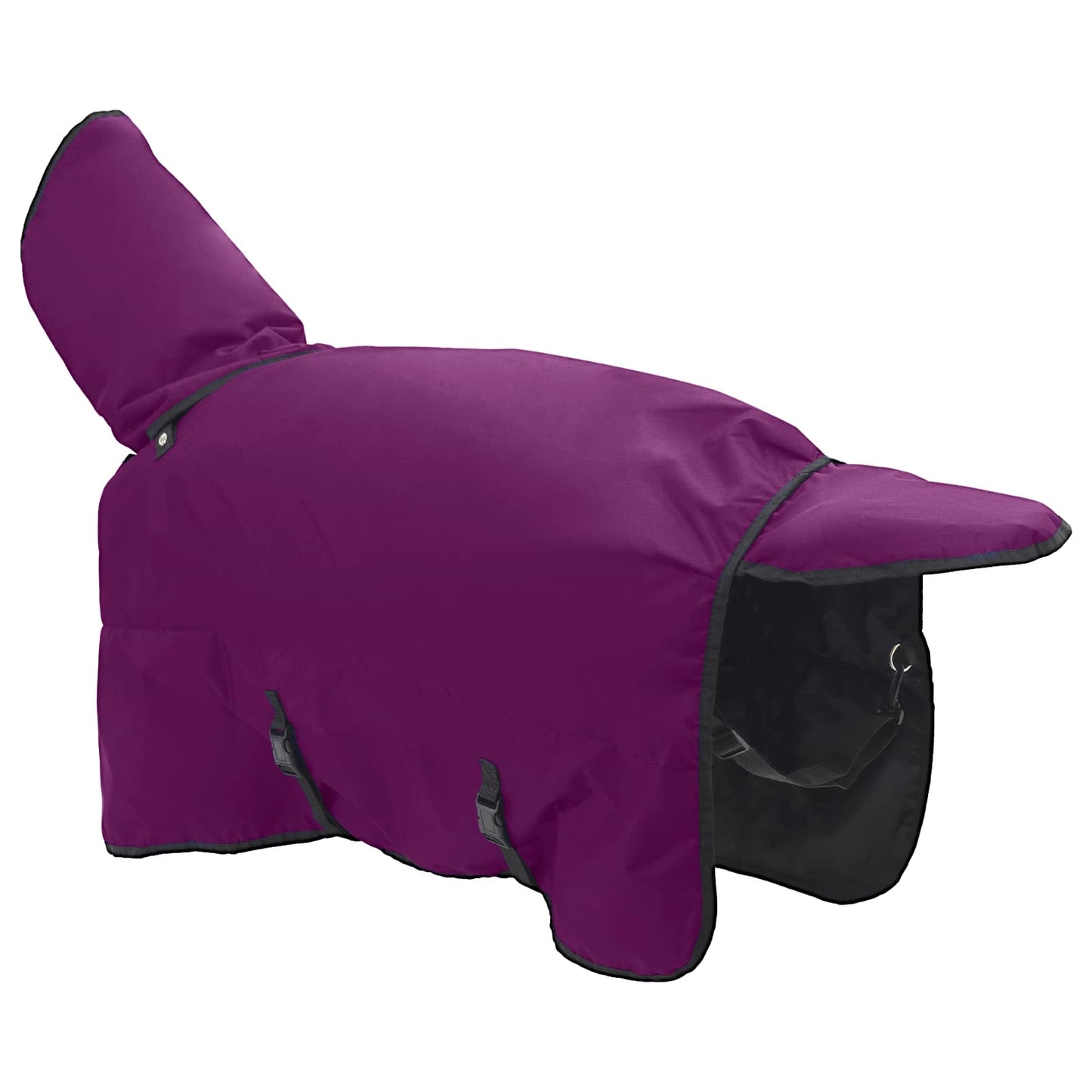 Hestepledd Mørk Grønn og Svart 95 cm Polyester