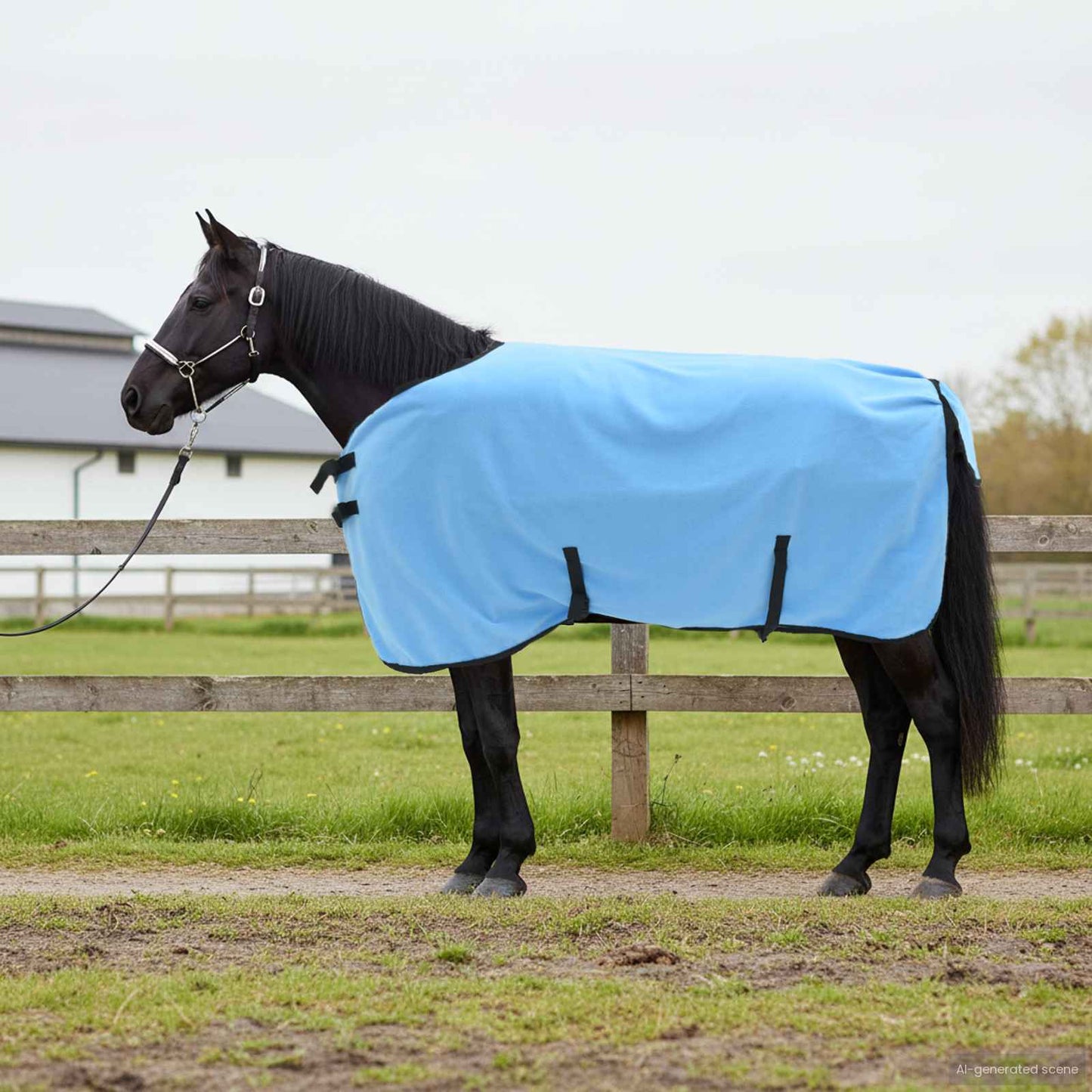 Hestepledd Full aqua 95 cm Polyester