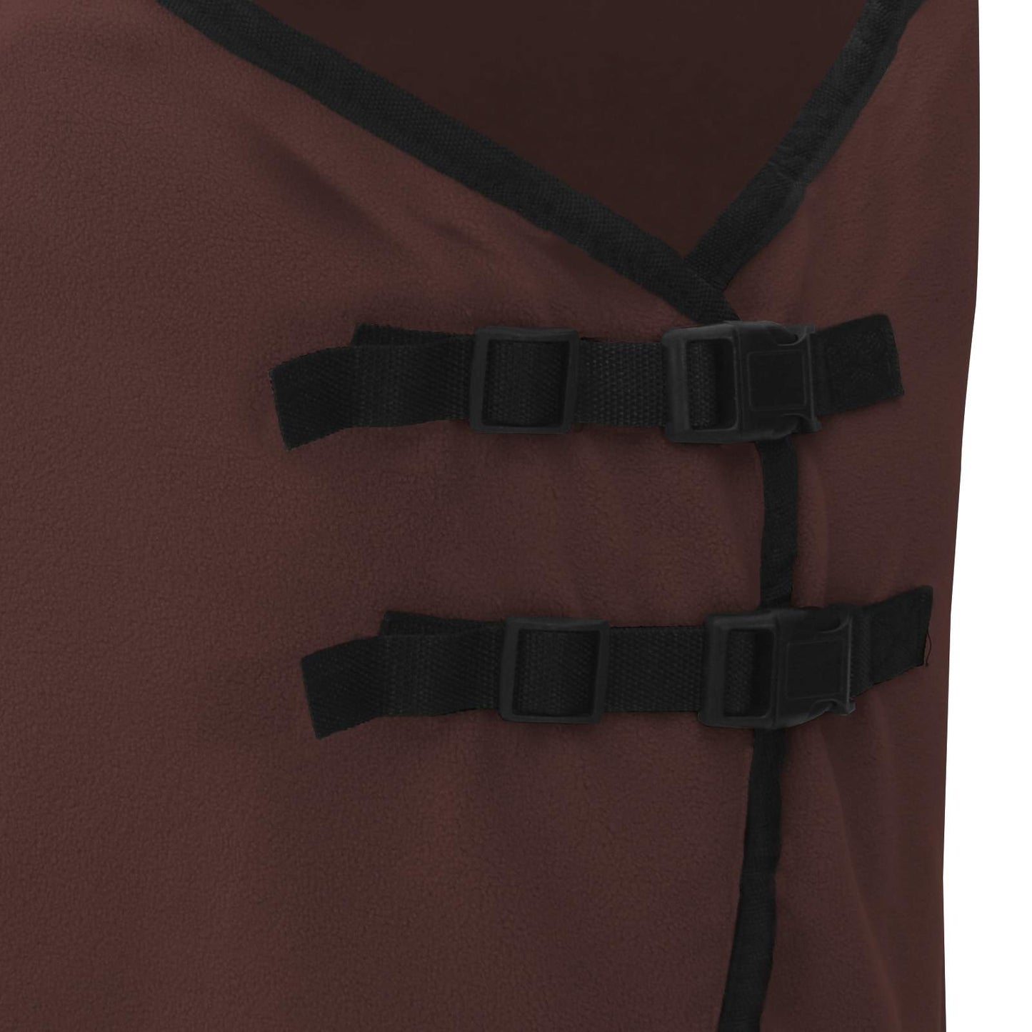 Hestepledd Helt mørk brun 105 cm Polyester