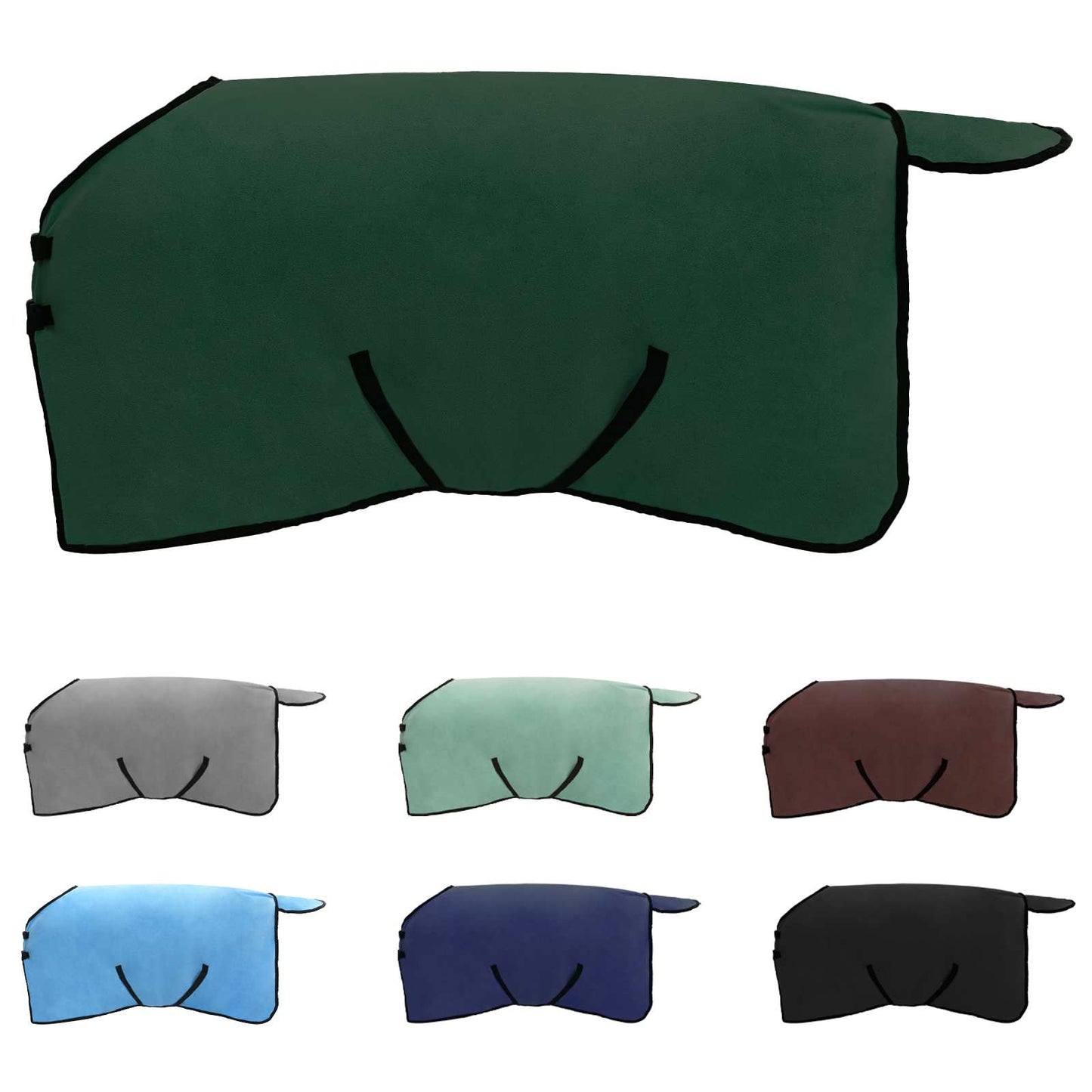 Hestepledd Kraftig mørk grønn 115 cm Polyester