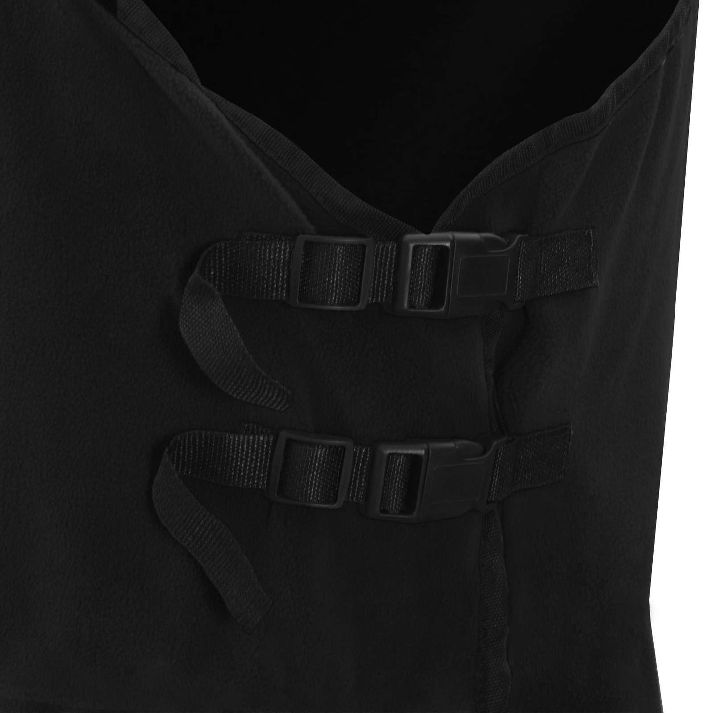 Hestepledd Svart 125 cm Polyester