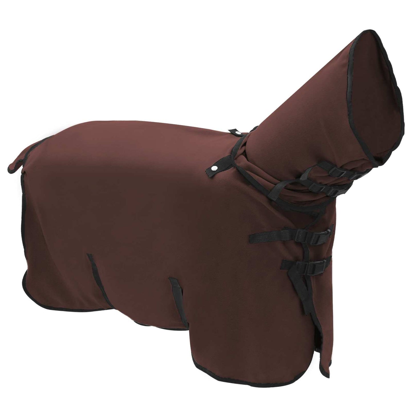Hestepledd Helt mørk brun 75 cm Polyester