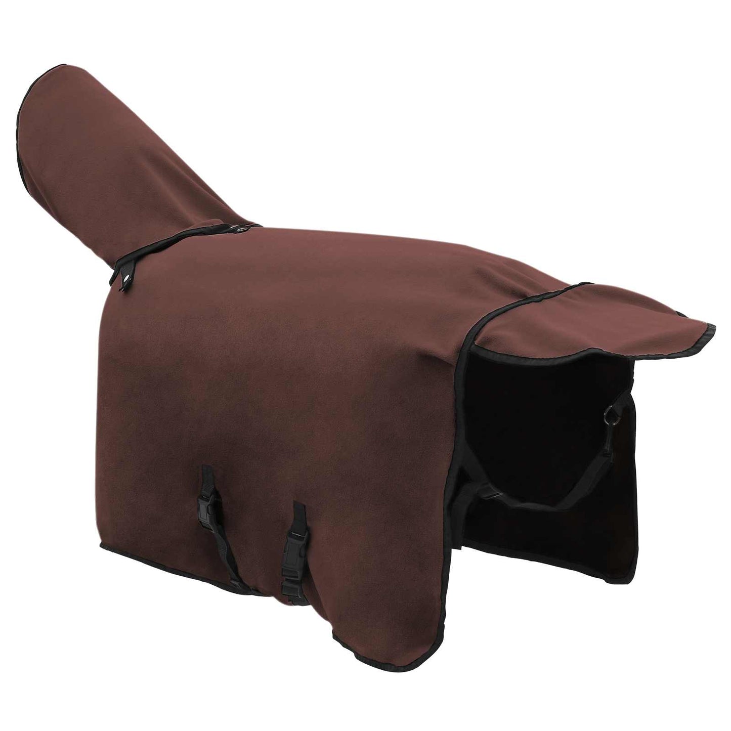 Hestepledd Helt mørk brun 85 cm Polyester