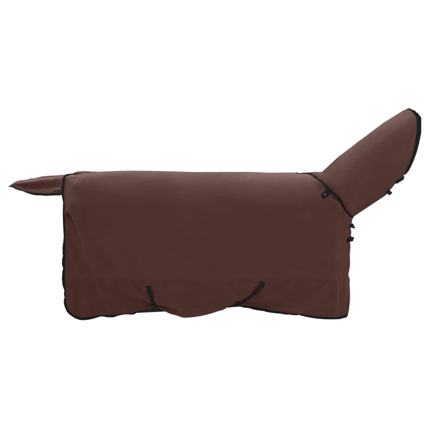 Hestepledd Helt mørk brun 135 cm Polyester