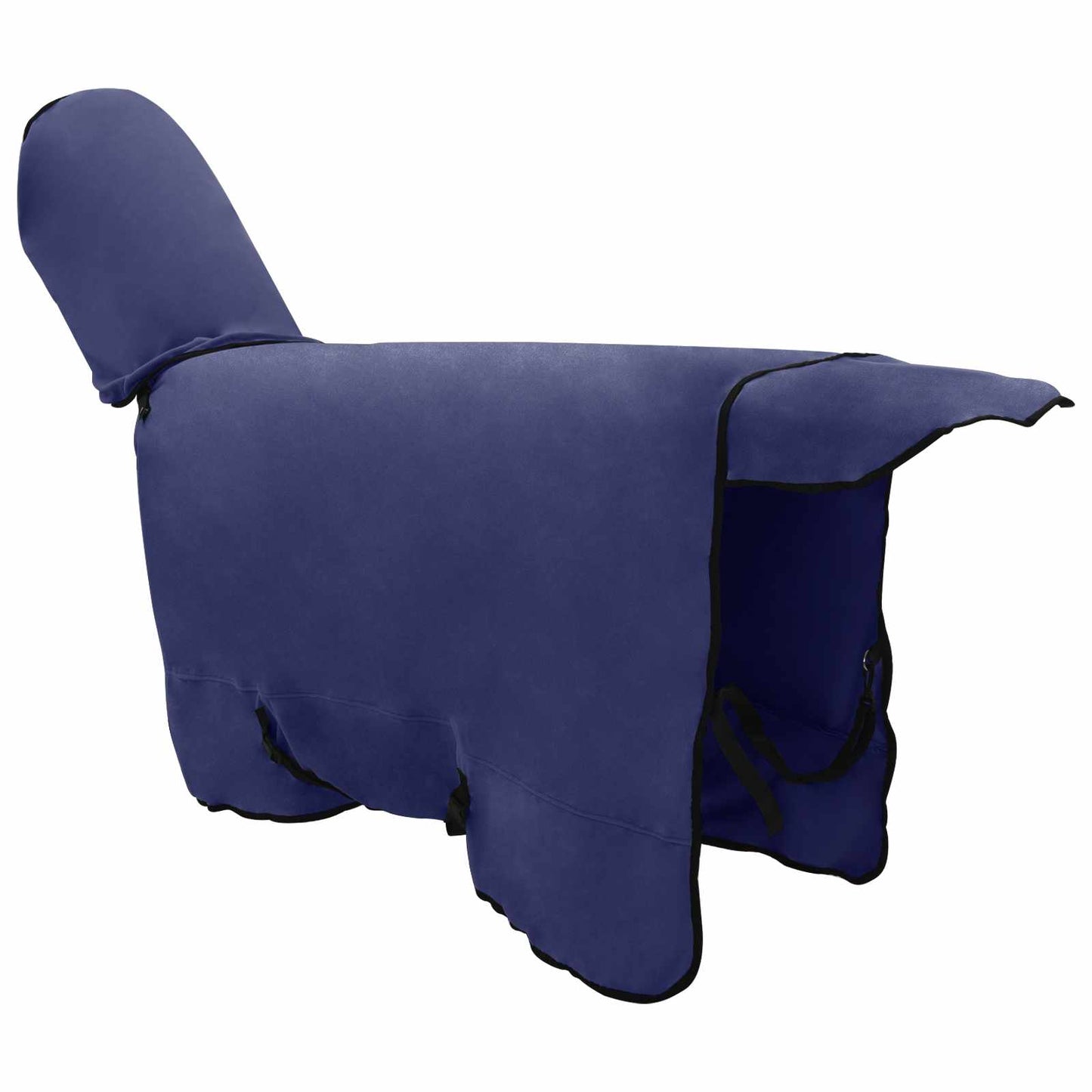 Hestepledd Marineblå 125 cm Polyester