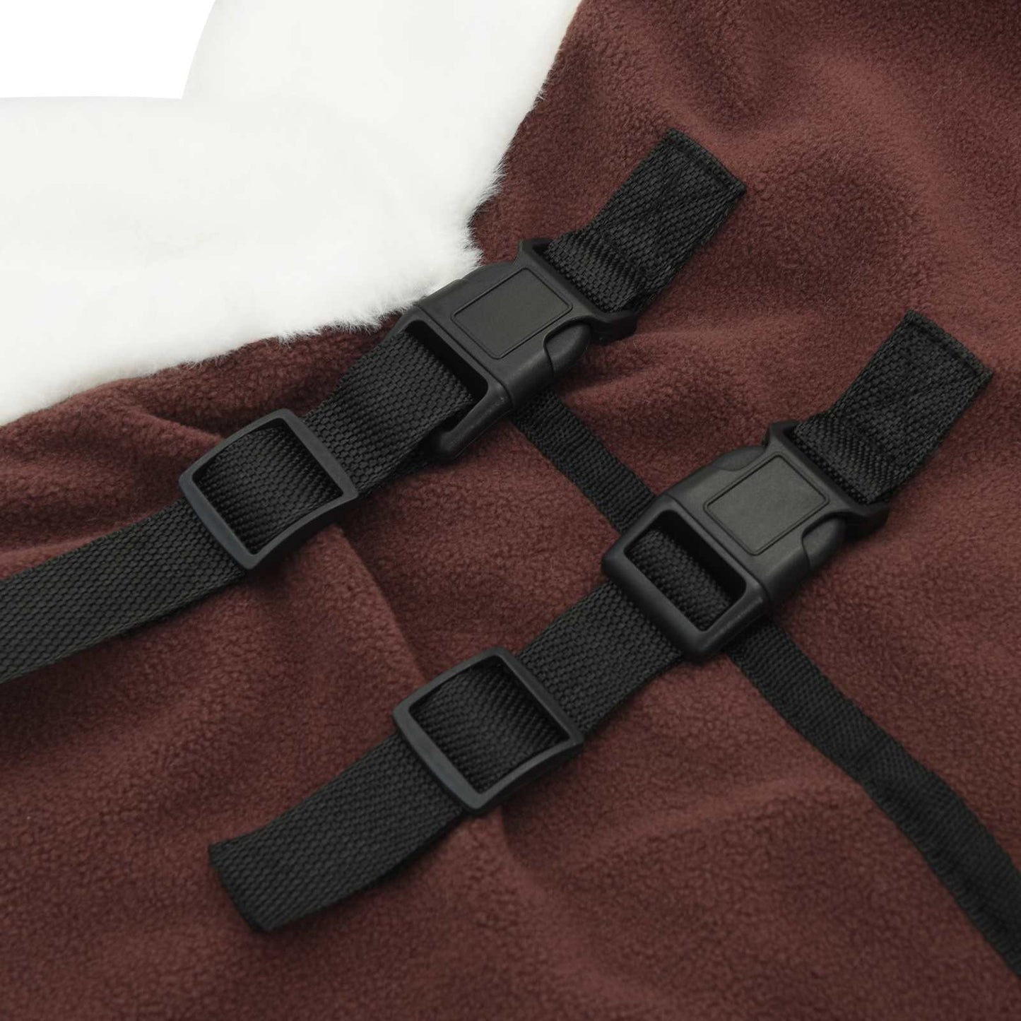 Hestepledd Helt mørk brun 105 cm Polar fleece