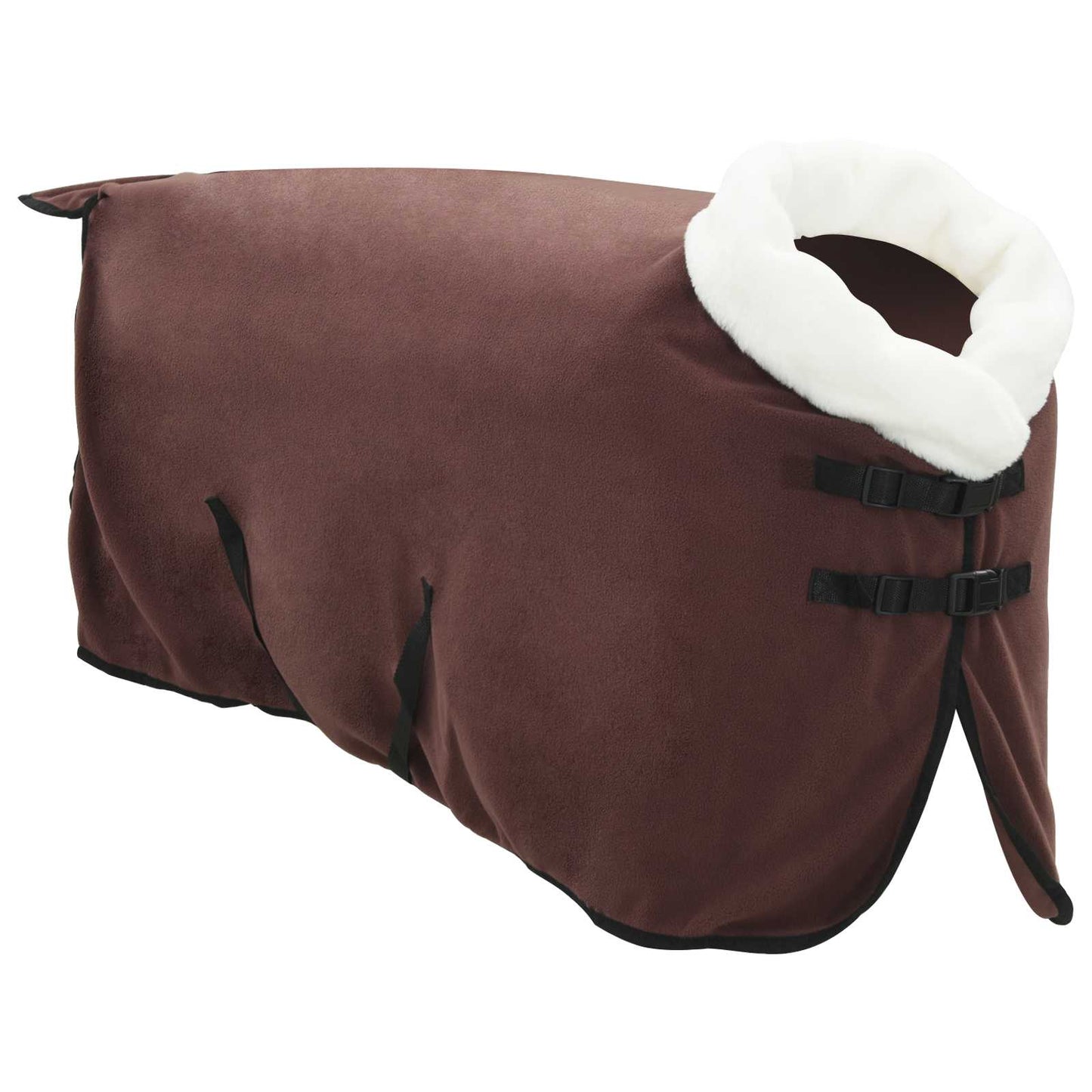 Hestepledd Helt mørk brun 105 cm Polar fleece