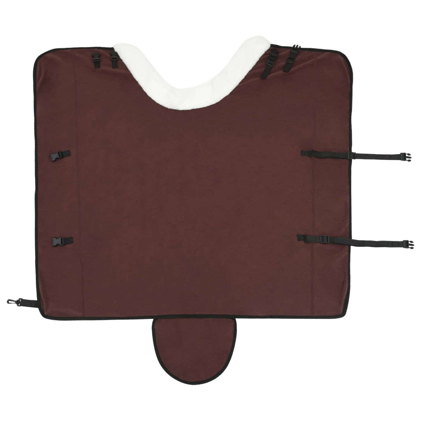 Hestepledd Helt mørk brun 145 cm Polar fleece