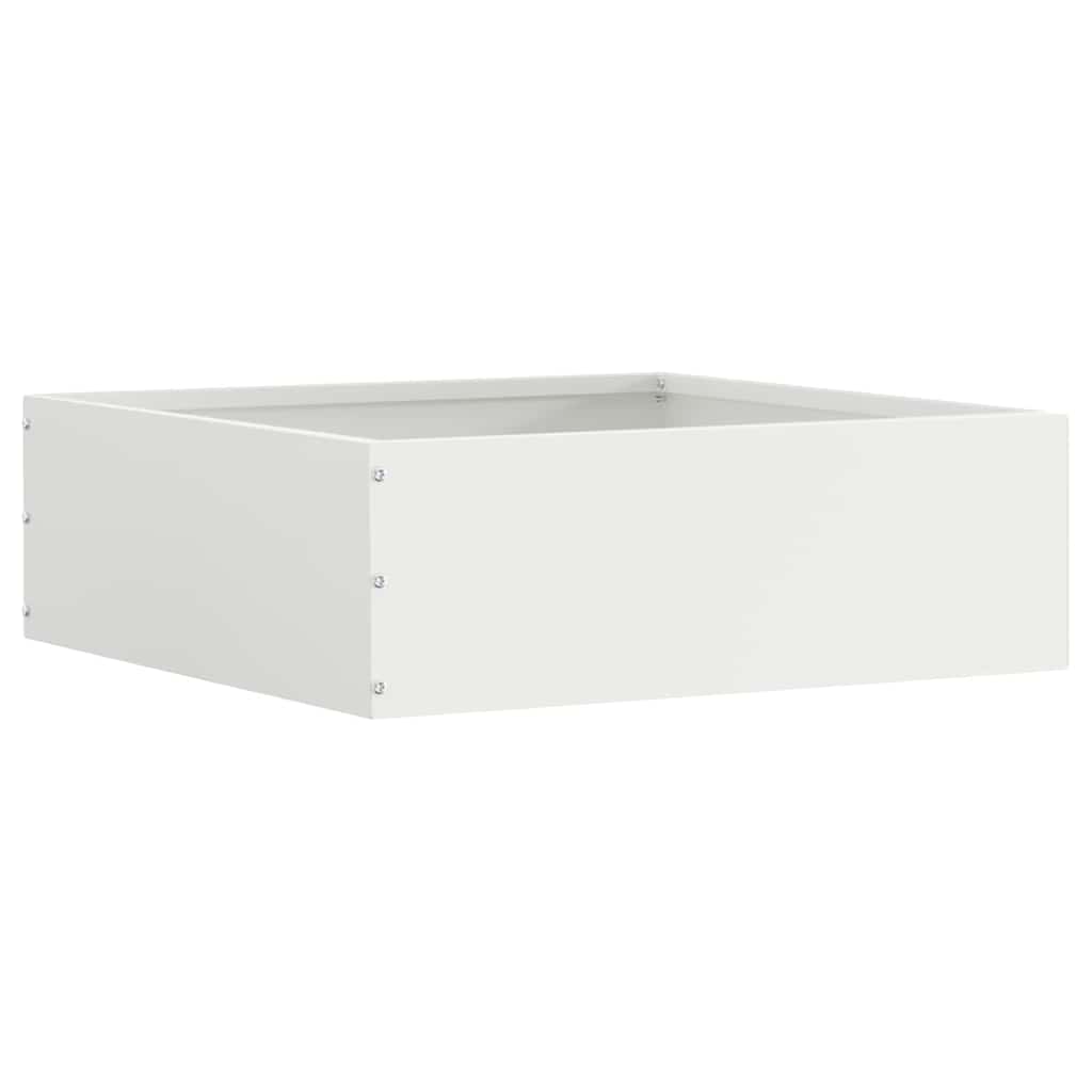 Gjerdekant 6 pcs Hvit 40 x 40 x 13 cm Stål