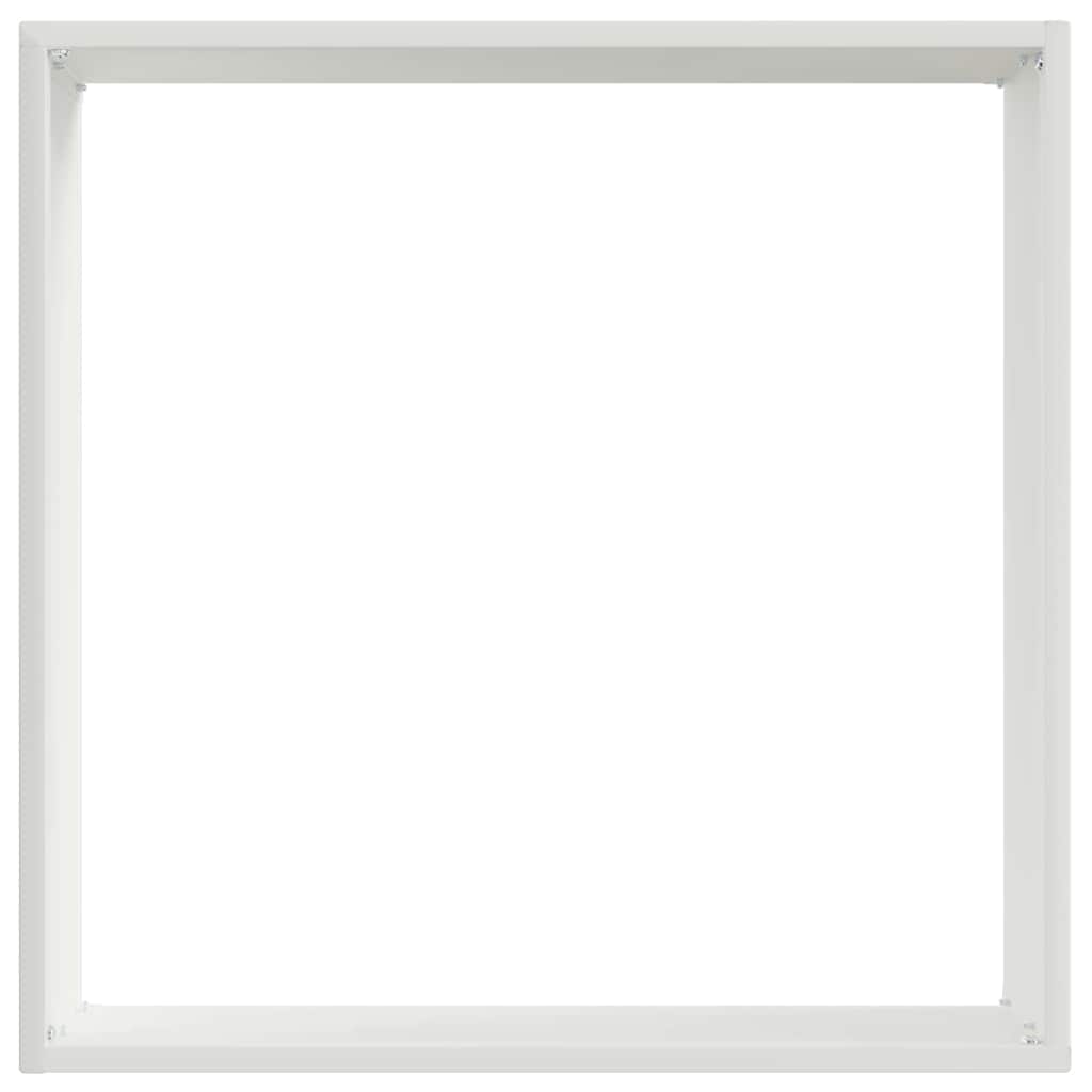 Gjerdekant 6 pcs Hvit 40 x 40 x 13 cm Stål