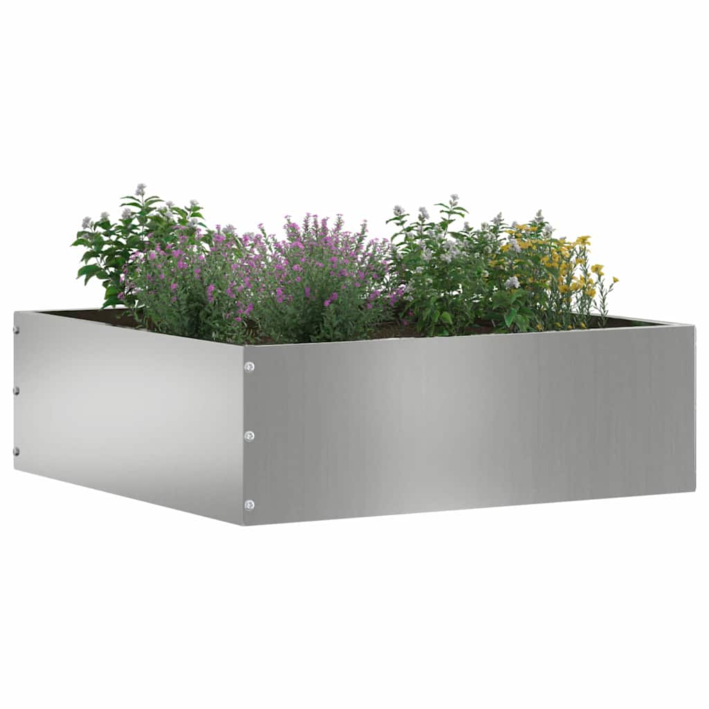 Gjerdekant sølv 40 x 40 x 13 cm Galvanisert Stål