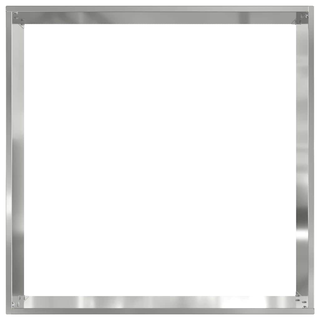 Gjerdekant sølv 40 x 40 x 13 cm Galvanisert Stål