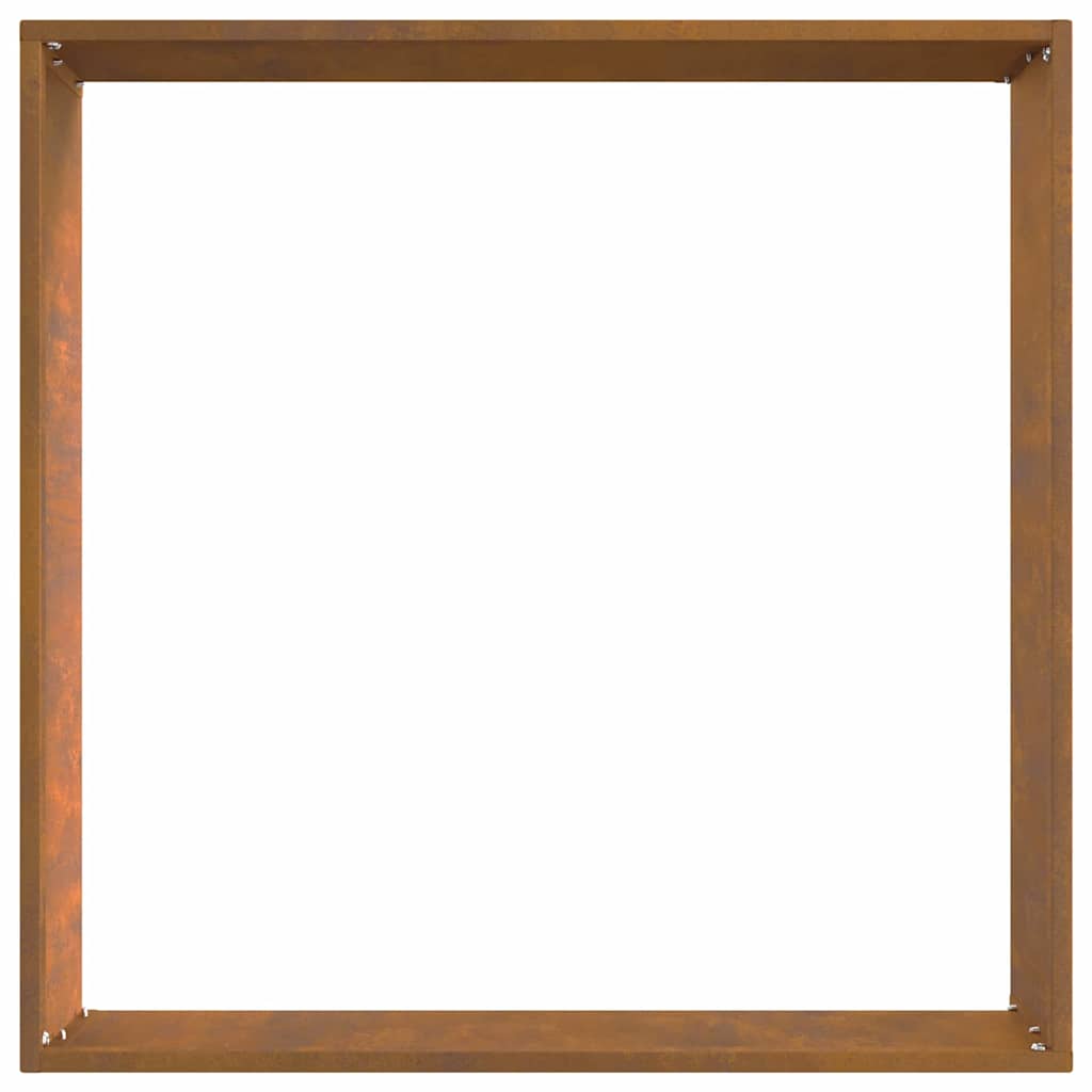 Gjerdekant Rusten 50 x 50 x 13 cm Cortenstål