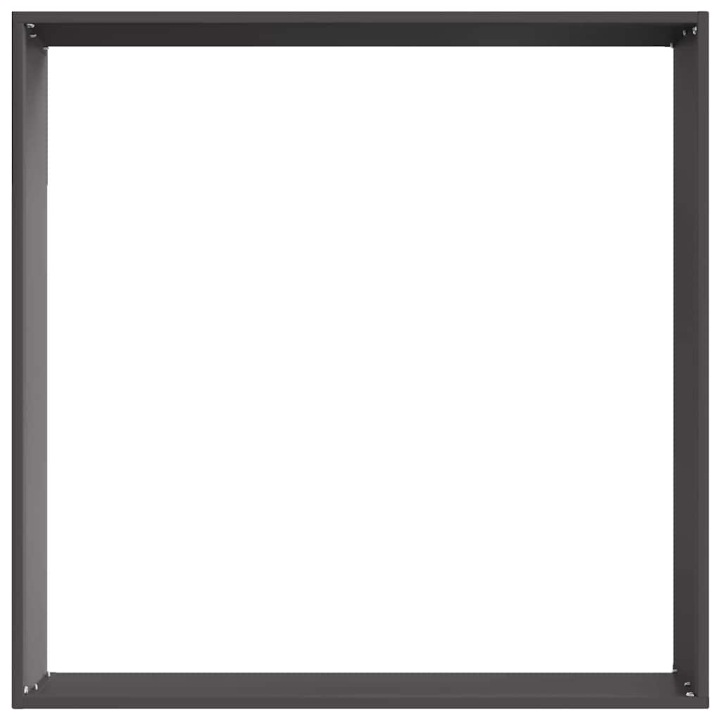 Gjerdekant 6 pcs Svart 60 x 60 x 13 cm Stål