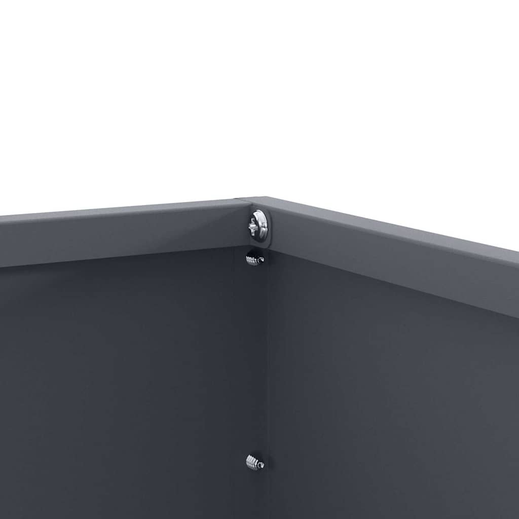 Gjerdekant 6 pcs Antrasitt 60 x 60 x 13 cm Stål