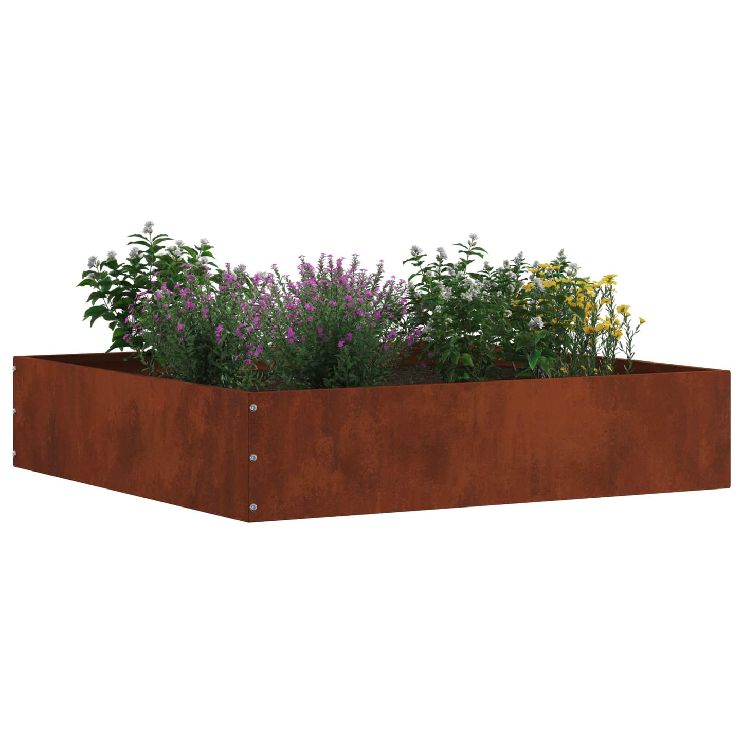 Gjerdekant Rusten 60 x 60 x 13 cm Cortenstål