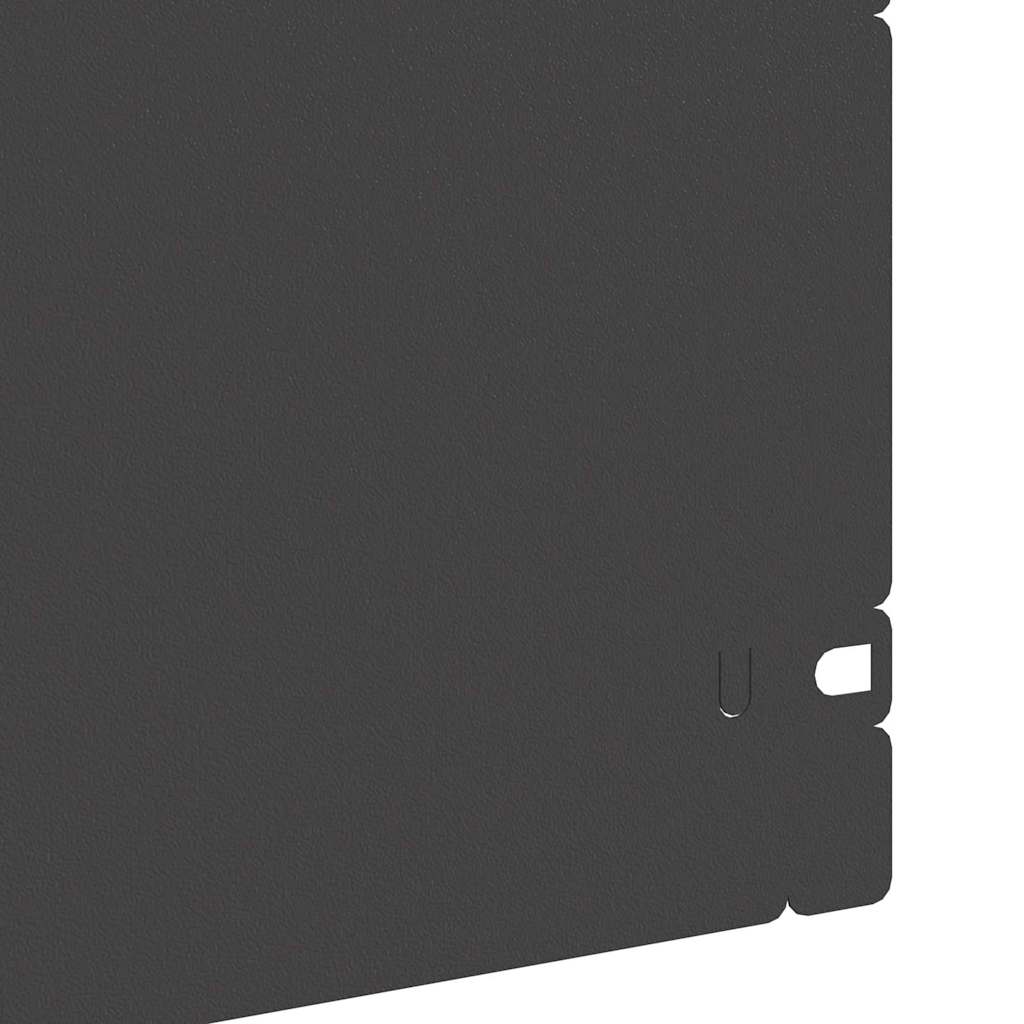 Plenkanter 20 pcs Svart 103 x 0,05 x 22 cm Stål