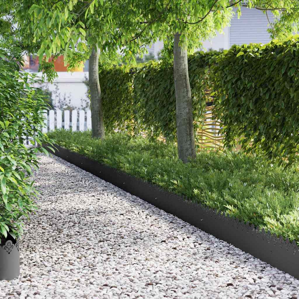 Plenkanter 30 pcs Svart 103 x 0,05 x 22 cm Stål
